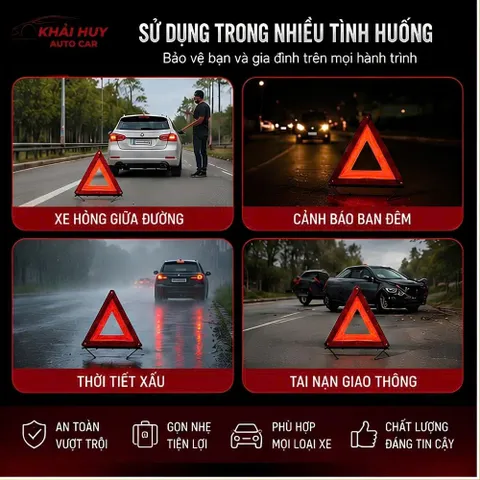 ⚠️Biển Cảnh Báo Tam Giác Phản Quang Gấp Gọn mã H139⚠️ (P133951)