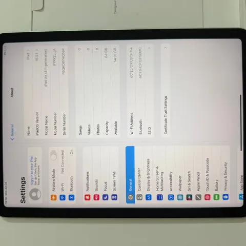 ipad Air 4 Kích ON fullbox chưa sủ dụng (P133609)