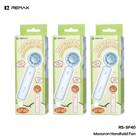 Quạt Cầm Tay REMAX RS-SF40 Pin 2000mAh Gió Mạnh Có Dây Đeo Mini Để Bàn Nhỏ Gọn Tiện Lợi (P133423)