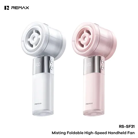 Quạt Phun Sương cầm Tay REMAX RS-SF31 -Làm Mát Tức Thì, Thiết Kế Gập Gọn Mang Theo Mọi Nơi (P133359)