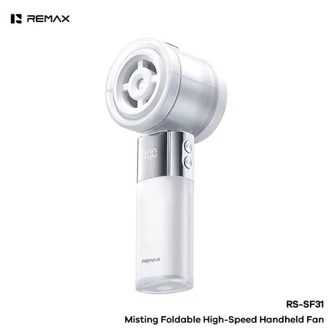 Quạt Phun Sương cầm Tay REMAX RS-SF31 -Làm Mát Tức Thì, Thiết Kế Gập Gọn Mang Theo Mọi Nơi (P133359)