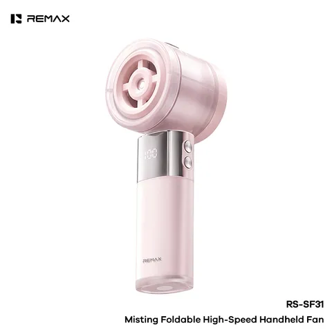 Quạt Phun Sương cầm Tay REMAX RS-SF31 -Làm Mát Tức Thì, Thiết Kế Gập Gọn Mang Theo Mọi Nơi (P133359)