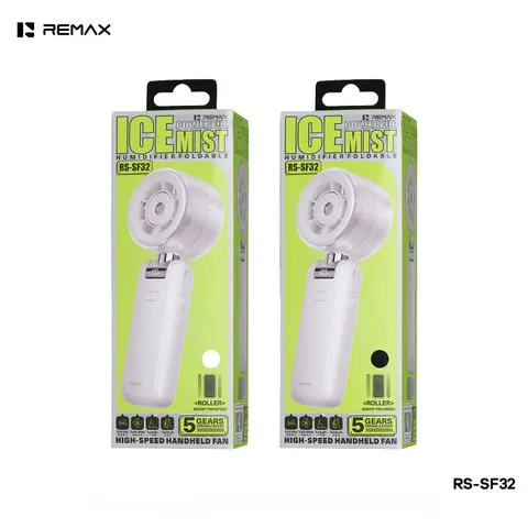 Quạt Cầm Tay Phun Sương REMAX RS-SF32  Làm Mát Nhanh, Pin 3600mAh, Gập Gọn Có Màn Hình Hiển Thị (P133357)
