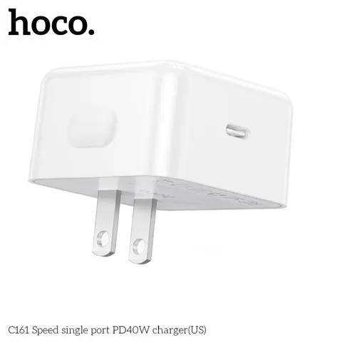 Củ Sạc Nhanh Hoco C161 PD40W Type-C Hỗ Trợ PPS PD3.2 Thiết Kế Nhỏ Gọn Cho Điện Thoại Máy Tính Bảng (P133330)