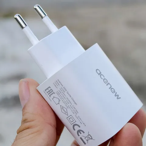 Củ Sạc Nhanh Acenew 20W 2 Cổng (Type C & USB A) - Thiết Kế Hiện Đại, Sạc An Toàn (P133047)