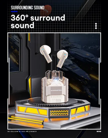 Tai nghe Monster Airmars XKT23, tai Gamming Bluetooth 5.4- CÓ CHỌN MÀU (P132672)