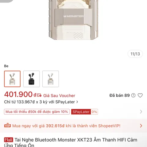 Tai nghe Monster Airmars XKT23, tai Gamming Bluetooth 5.4- CÓ CHỌN MÀU (P132672)