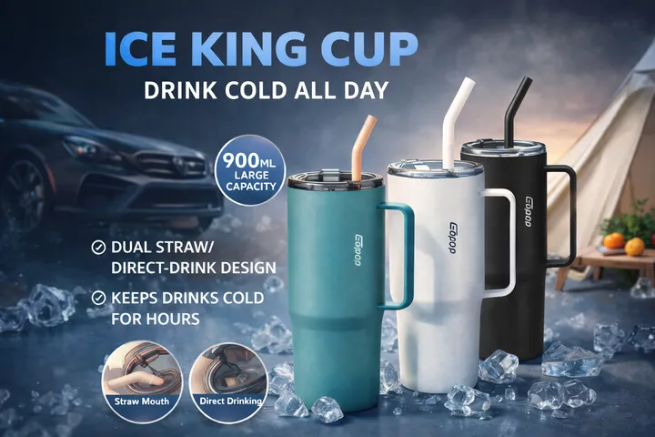 CHỌN MÀU Ly Giữ Nhiệt Gopop 900ml – Giữ nóng lạnh siêu lâu, dung tích khủng, ĐƯỢC CHỌN MÀU (P132474)