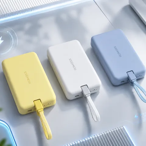 Sạc Dự Phòng ROMOSS 10000mAh 30W MagSafe - Tích hợp cáp C-L ,màu Trắng - NO BOX (P132422)