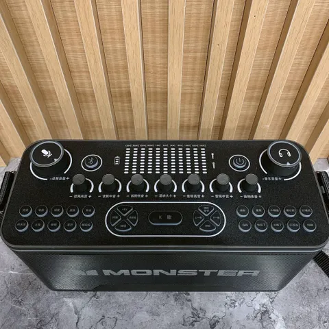 Loa Karaoke MONSTER AirRock SK100 – Bluetooth Live Streaming Speaker, có 2 Mic ko dây (P132325)