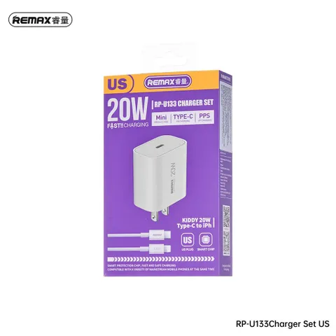 Bộ Sạc Nhanh REMAX RP-U133 Royal Charge 20W -Sạc Nhanh Chuẩn Công Nghệ Mới -– Hiệu Suất Mạnh Mẽ Ổn Đ (P131927)