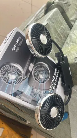 Quạt ÔTô F310 Làm Mát Gió Siêu Êm, Chân USB Quạt 2 Đầu Xoay 360° gắn ghế, Điều chỉnh dễ dàng (P131832)