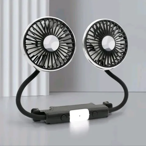 Quạt ÔTô F310 Làm Mát Gió Siêu Êm, Chân USB Quạt 2 Đầu Xoay 360° gắn ghế, Điều chỉnh dễ dàng (P131832)