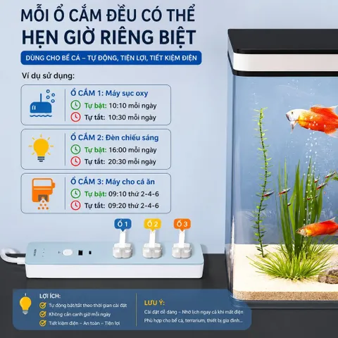 Ổ điện thông minh Wi-Fi hãng DELIXI, cổng C 20W + 3 ổ 220V (P131827)
