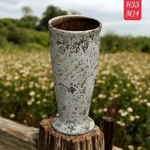 Bình Hoa Lọ Hoa Bát Tràng Dáng Ly Loe Gầy H34cm Men Atlantis Decor Trang Trí Nhà Cửa Cắm Hoa Làm Quà Tặng