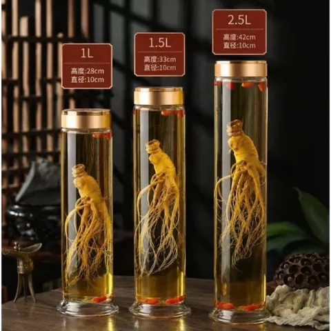 BÌNH THỦY TINH NGÂM R. Ư. Ợ. U – NGÂM SÂM CAO CẤP 1L | 1.5L | 2.5L. THUỶ TINH LOẠI 1 CAO CẤP