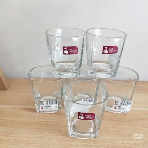 Bộ 6 Ly thuỷ tinh/ Cốc thuỷ tinh hãng Red Cherry dung tích 165ml chịu nhiệt tốt