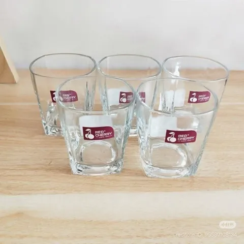 Bộ 6 Ly thuỷ tinh/ Cốc thuỷ tinh hãng Red Cherry dung tích 165ml chịu nhiệt tốt