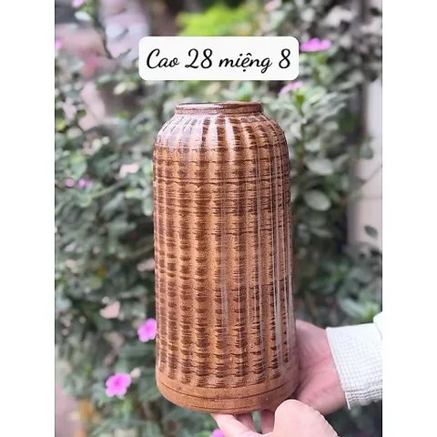 Bình hoa dáng lồng chim - Gốm Sứ Bát Tràng Cao Cấp cắm hoa decor trang trí nhà và quán cà phê, cắm các loại hoa xinh