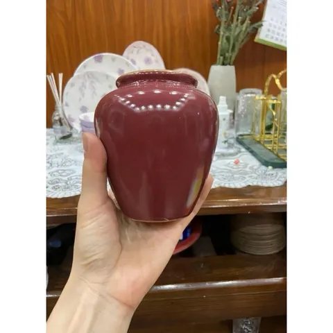 (Nhiều Màu) - Lu Bia Lu Uống Nước Đủ Màu Gốm Miu Hàng Bát Tràng Chuẩn Men Sáng Đẹp Hàng loại 1 Thể Tích 450ml