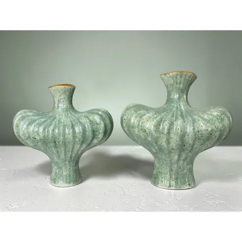Bình cắm hoa trang trí dáng Đèn Lồng Trái Tim, Phệ gốm sứ Bát Tràng cao cấp cắm hoa xinh, decor trang trí nhà đẹp