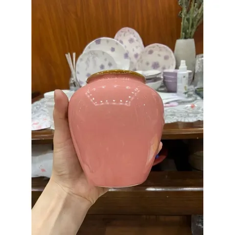 (Nhiều Màu) - Lu Bia Lu Uống Nước Đủ Màu Gốm Miu Hàng Bát Tràng Chuẩn Men Sáng Đẹp Hàng loại 1 Thể Tích 450ml