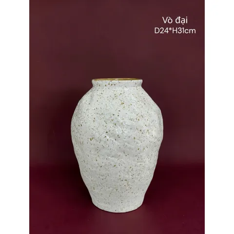 Bình cắm hoa trang trí dáng Đèn Lồng Trái Tim, Phệ gốm sứ Bát Tràng cao cấp cắm hoa xinh, decor trang trí nhà đẹp