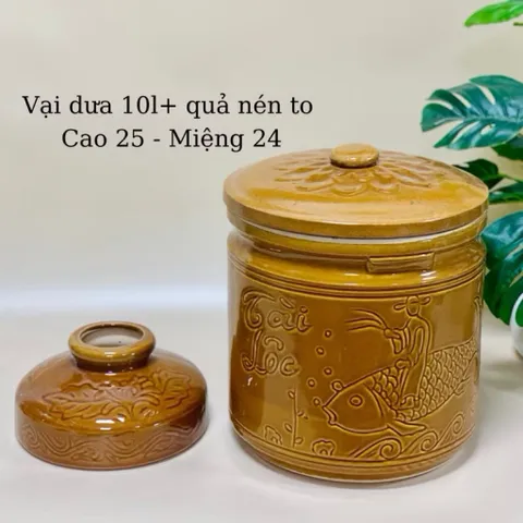 Vại Sành Muối Dưa Cà, Hũ Đựng Gạo Bát Tràng Cao Cấp, hũ sành có 4 size muối dưa cà, kim chi, dưa hành, an toàn lành tính