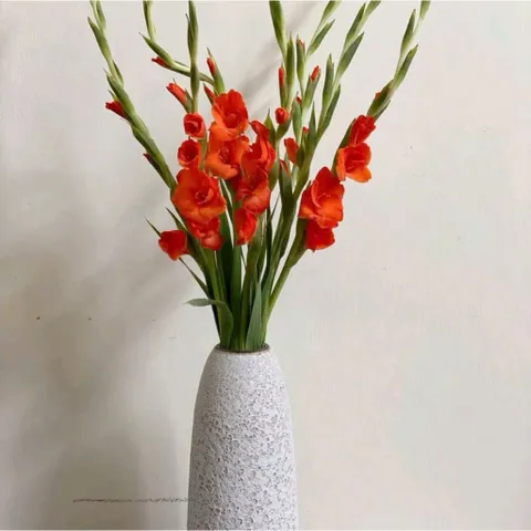 Bình cắm hoa chuông thon cao 41cm Bát Tràng – Gốm sứ thủ công cao cấp decor phòng khách