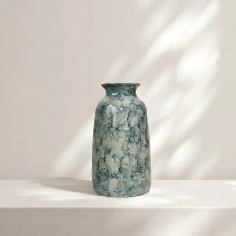 Bình hoa lọ hoa dáng đu đủ miệng loe MEN CẨM THẠCH cao 25cm gốm sứ Bát Tràng, decor nhà cửa, bàn làm việc, làm quà tăng