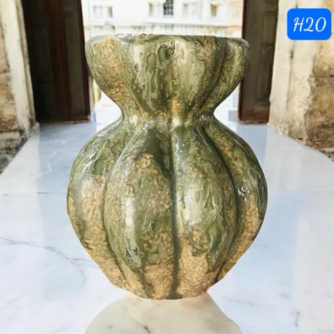 Bình Hoa Dáng Túi Cao 20cm Lọ Hoa Decor Xinh Xắn Gốm Sứ Bát Tràng