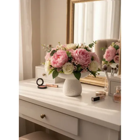 Bình gốm decor men lì chân đế trồng cây mini / dương xỉ( không lỗ), gừng, cắm hoa decor nhà cao 14cm và 17cm