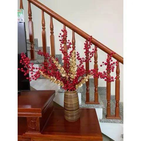 (Nhiều màu) - Bình hoa dáng đu đủ gốm sứ Bát Tràng có 3 size sắc nét | decor phòng khách-trưng lên ban thần tài tổ tiên