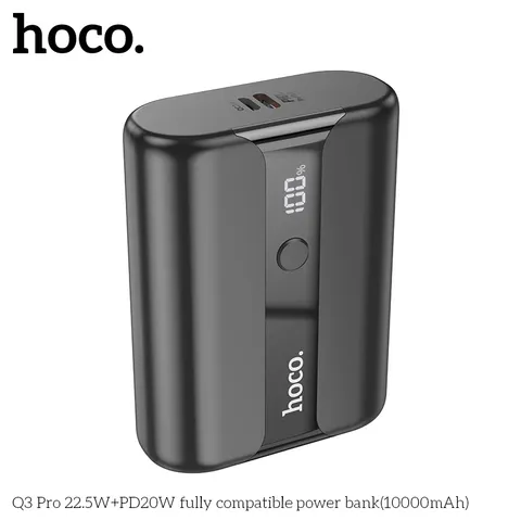 Pin Sạc Dự Phòng Hoco Q3 Pro 10000mAh Sạc Nhanh 22.5W Màn Hình Số Điện Tử Nhỏ Gọn Tiện Lợi (P131302)