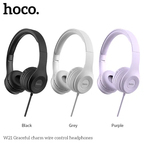 [CHÍNH HÃNG] Tai Nghe Chụp Tai HOCO W21 - Siêu Bass Đệm Tai Siêu Mềm Dây Dài 1.2M Bền Bỉ (P131238)