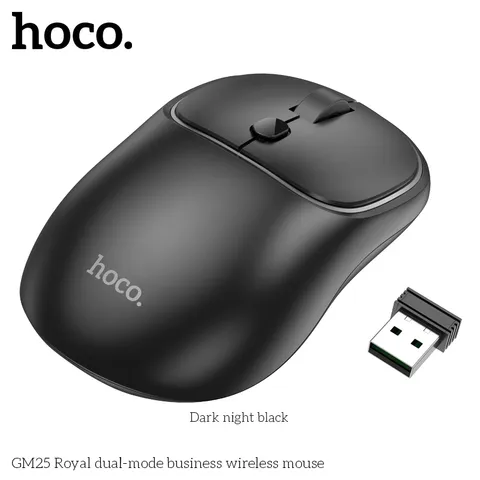 Chuột Không Dây Hoco GM25 Royal Kết Nối Hai Chế Độ Bluetooth 5.2 Và Wireless 2.4G (P130994)