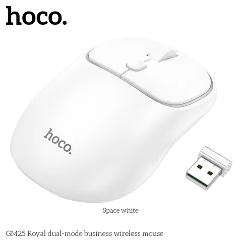 Chuột Không Dây Hoco GM25 Royal Kết Nối Hai Chế Độ Bluetooth 5.2 Và Wireless 2.4G (P130994)
