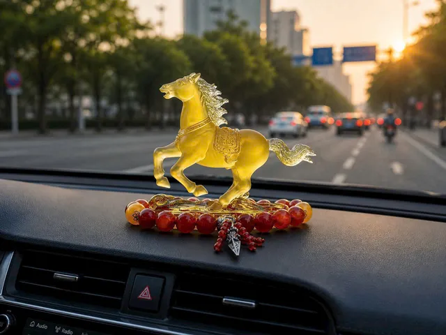 Tượng Trang Trí Decor NGỰA ĐÁ LƯU LY decor trang trí taplo ô tô, bàn làm việc, phòng khách (P130906)