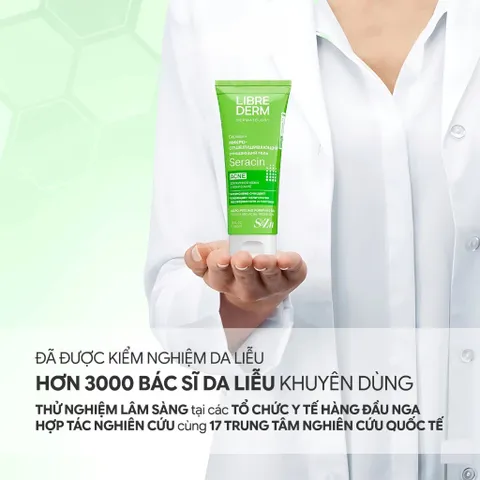 Gel rửa mặt tẩy tế bào chết không hạt Librederm Seracin Micro-Peeling Purifying hỗ trợ giảm mụn mờ thâm mụn 200ml /400ml