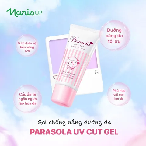 Kem, Xịt Chống Nắng Naris Cosmetics Dưỡng Sáng Da Parasola UV Spray SPF50+ PA++++