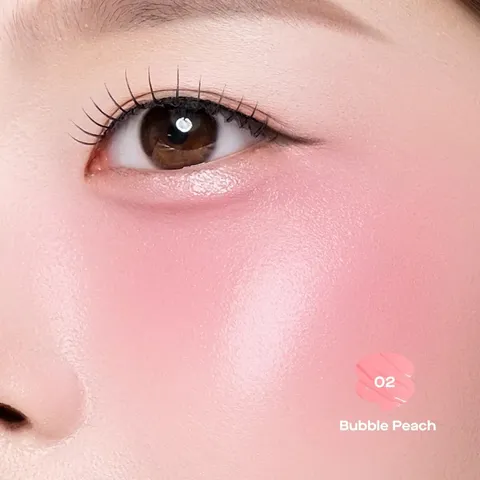 Má hồng kem dạng lỏng GSLAY Bubble Gleam Blush Serum căng bóng bắt sáng, mỏng nhẹ thuần chay 4.5ml
