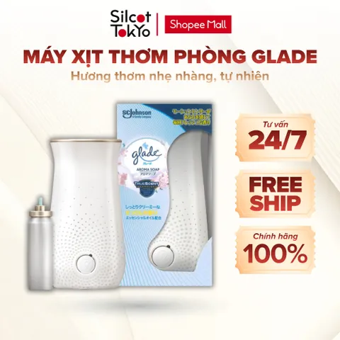 Máy xịt và tinh dầu thơm phòng đủ mùi hương Glade White Conc Nhật Bản