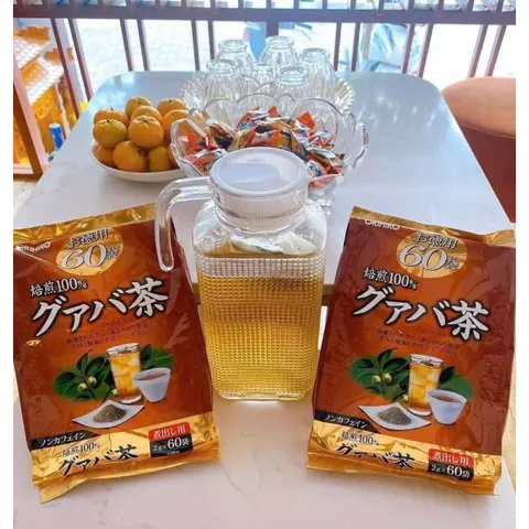 Trà lá ổi Orihiro White Conc Nhật Bản hỗ trợ giảm cân, giảm mỡ thừa, cải thiện tiêu hóa - Gói 60 túi