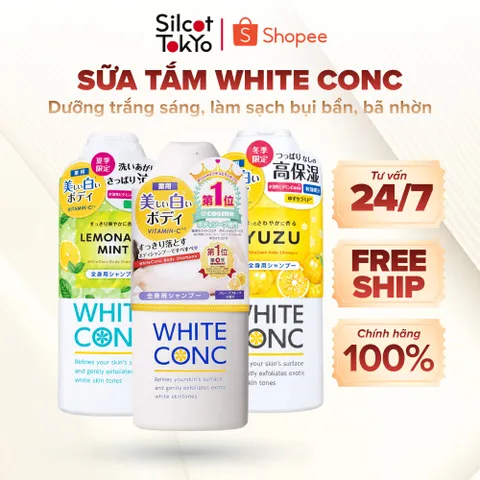 Sữa tắm trắng da toàn thân White Conc Nhật Bản Chai 150ml/360ml