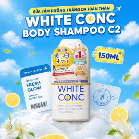 Sữa tắm trắng da toàn thân White Conc Nhật Bản Chai 150ml/360ml