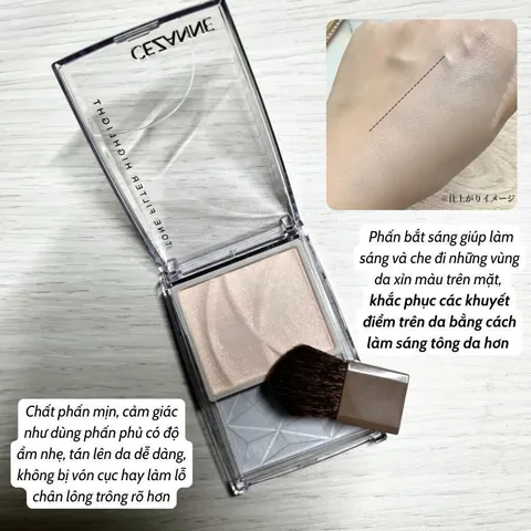 Phấn Bắt Sáng Lì Cezanne Tone Filter Highlight Dạng Bột Phấn Đẩy Sáng Da Tự Nhiên Bền Màu 2.3g