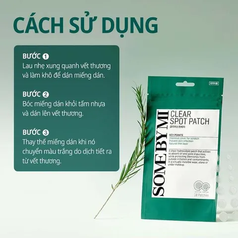 Miếng Dán Mụn Some By Mi Clear Spot Patch - Gói 18 Miếng