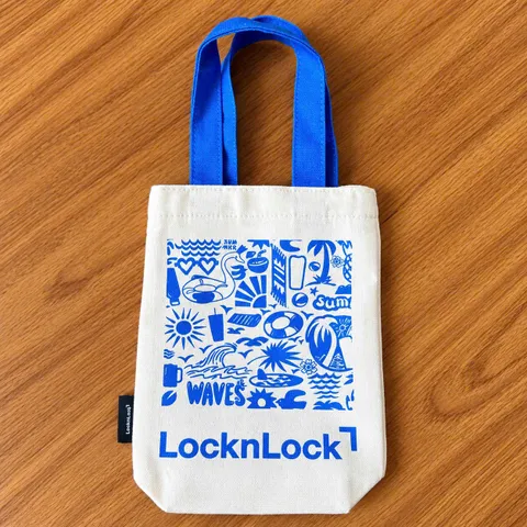 Túi Đựng Bình Giữ Nhiệt LocknLock Có Dây Đeo - Vải Canvas Chống Thấm Nước, Chắc Chắn, Phong Cách Giao Ngẫu Nhiên