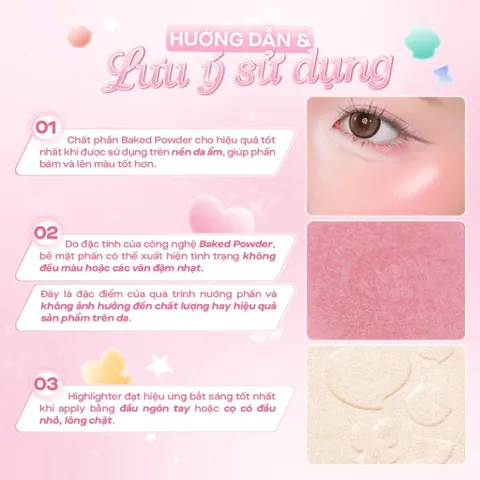Bảng má hồng bắt sáng 2 ô đa năng GSLAY Glitz Aura Blushlighter Duo 7.6g