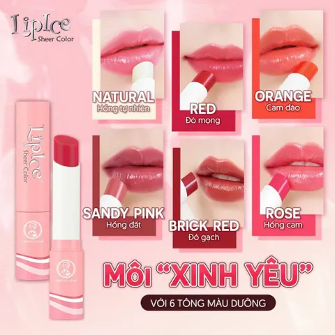 Son dưỡng có màu hiệu chỉnh sắc môi Lipice Sheer Color 2.4g  - Đỏ mọng